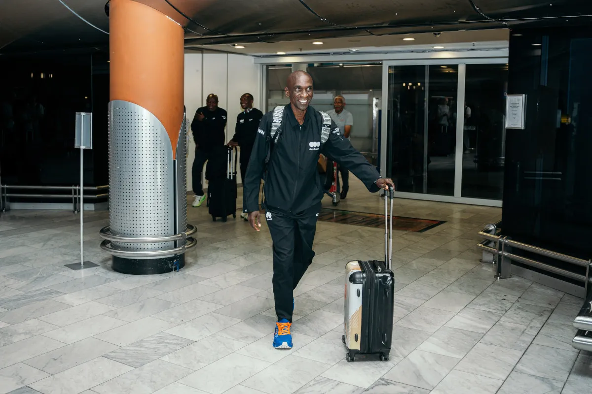Eliud Kipchoge touches down for Cape Town Marathon Eliud Kipchoge touches down for Cape Town Marathon